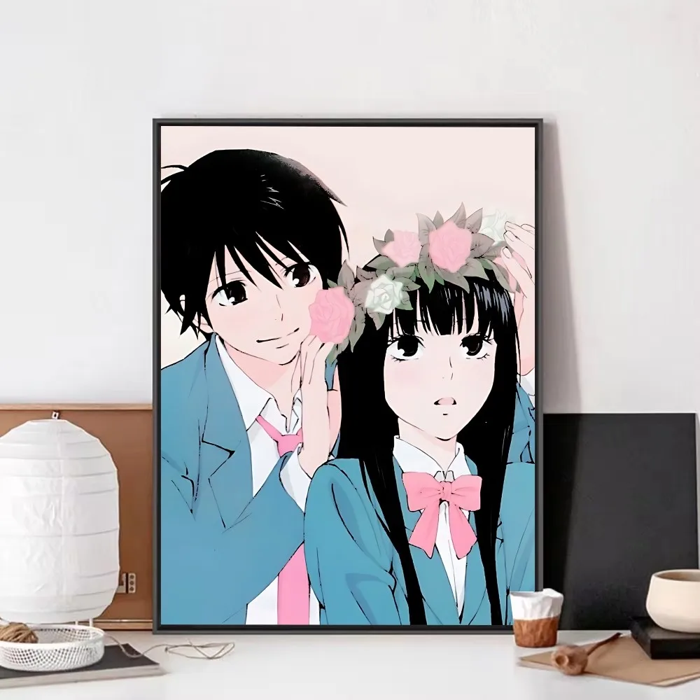 Аниме-постер Kimi ni Todoke необычная Наклейка на стену для гостиной бара винтажная