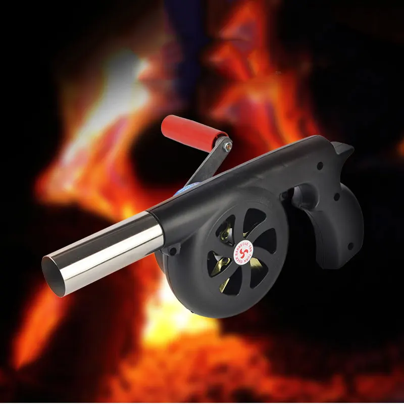 

Уличный вентилятор для приготовления пищи и барбекю, портативный ручной вентилятор, воздуходувка, гриль, плита для пикника и кемпинга, аксе...