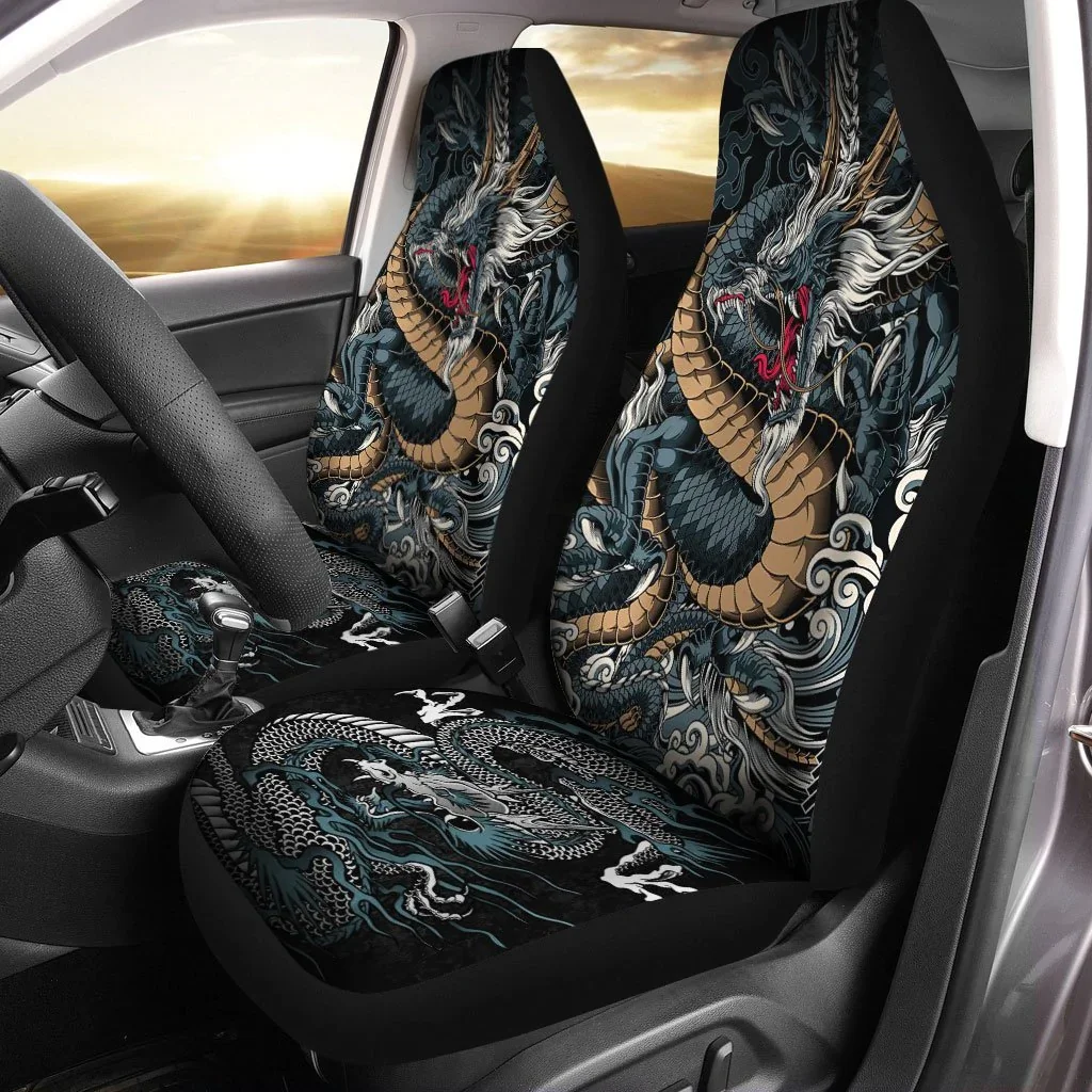 

Dragon Car Seat Covers Horse Personalized Seat Covers Set of 2 Car Seat Covers Car Seat Protector Car Seat Upholstery