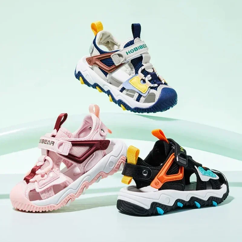 Сандалии детские летние нескользящая подошва пляжные босоножки для мальчиков и