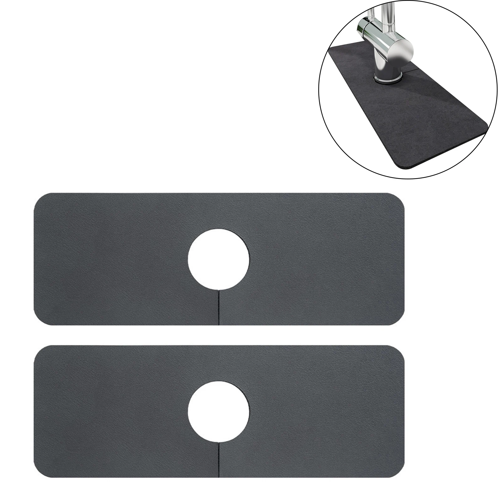 

Новый абсорбирующий коврик для кухонного смесителя с кнопками, защита от брызг на раковину, коврик из микрофибры для сушки, защита столешни...