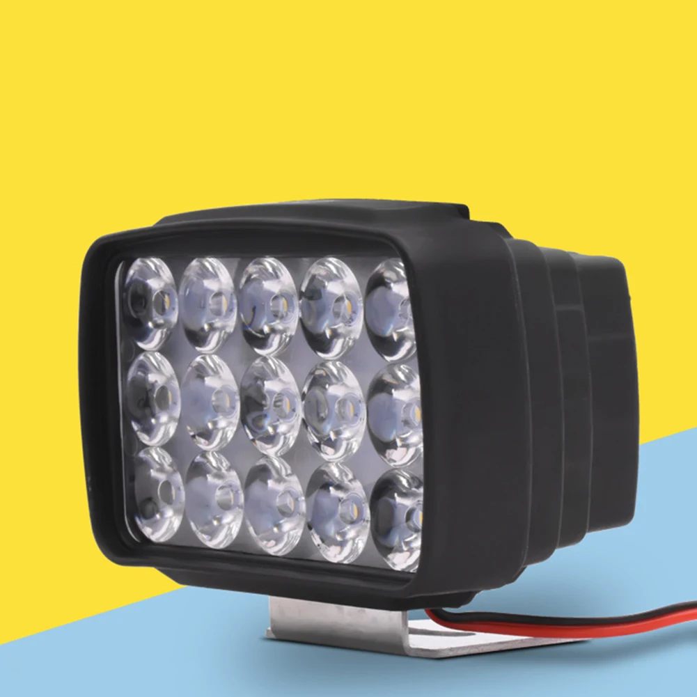 

1pcs Motorcycle Headlight 15LED Lights White SpotLights Electric Vehicle Scooters Lamp High Brightness Modified Auxiliary Bulbs