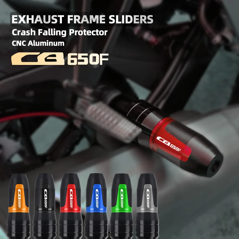 

Аксессуары для мотоциклов Honda CB650F 2014 2015 2016 2017 2018-2021 CNC слайдеры выхлопной рамы противоударные Прокладки Защита от падения