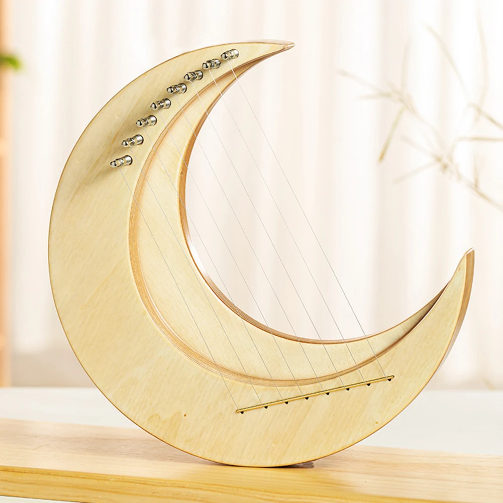 

Новинка 1 X Lyre Harp s & Dulcimers 8 струн прибл. 1100г Новинка украшение Lyre в форме Луны музыкальный подарок