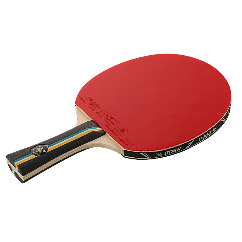 

1PC 2 Star Ping Pong Racket 7 Ply Wood Table Tennis Racket WIth Bag Long / Short Handle Ping Pong Paddle Indoor Outdoor Pingpong