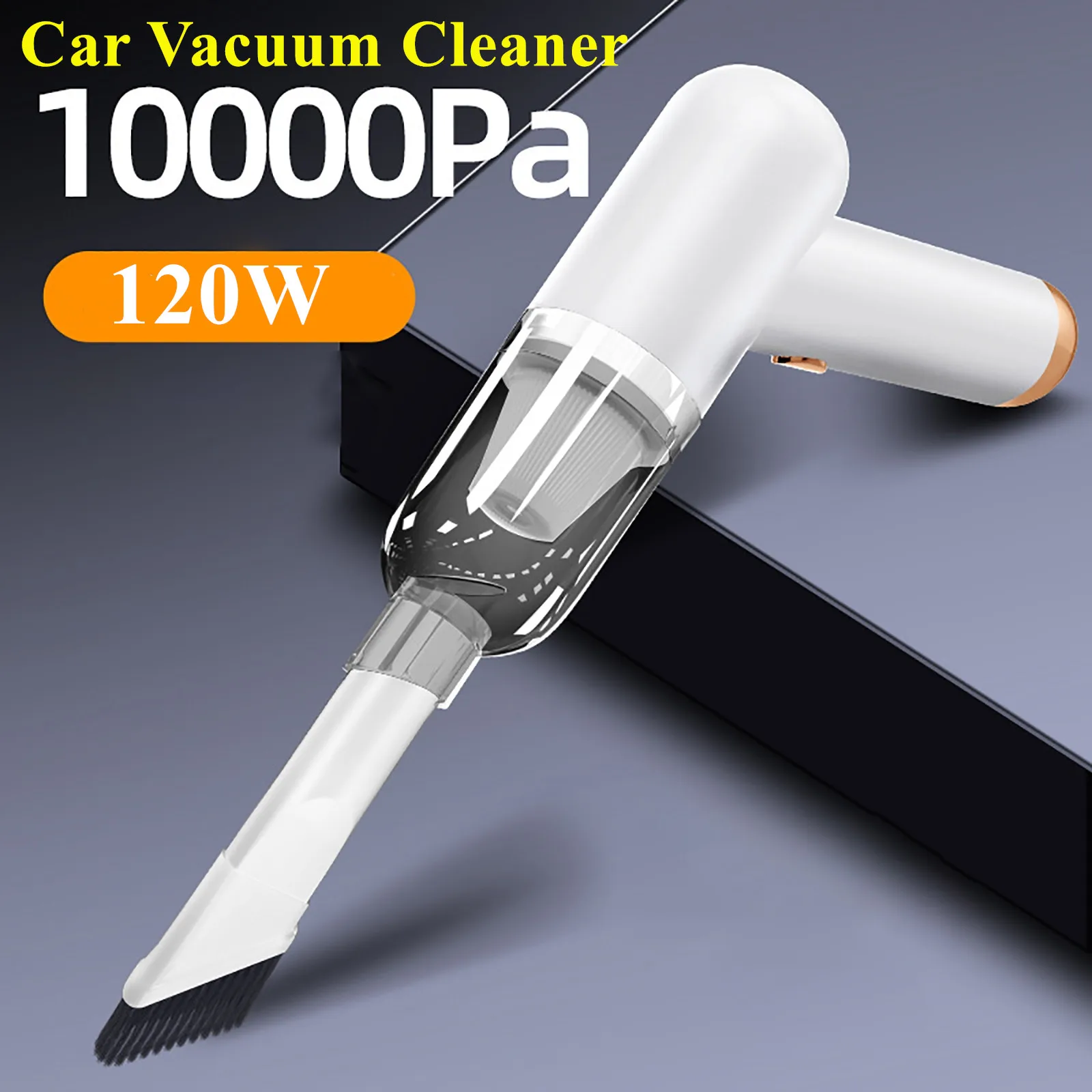 

1000Pa Car Mini Cleaner Wireless Car Vacuum Cleaner Household Handheld Strong Suction Cleaner for Sand Hair Dust Daily Cleaning