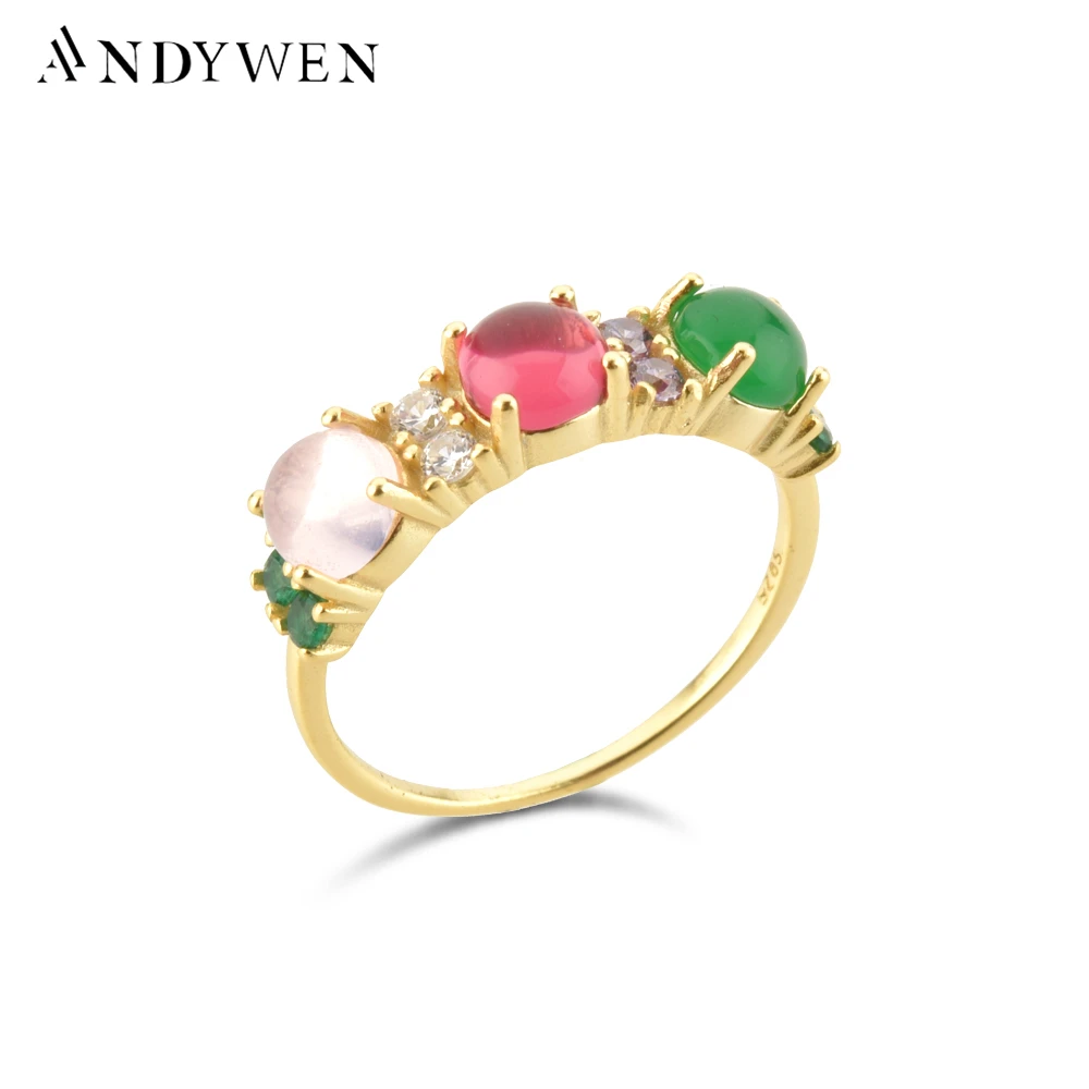 Кольцо женское из серебра 100% пробы толстое с радужным кубическим цирконием -