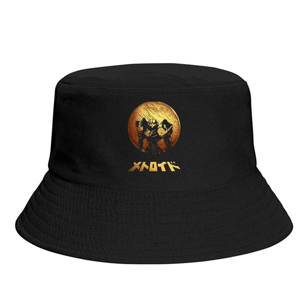 

Zebes Metroid Unisex Bucket Hat Camping Washable Thick Panama Cap Visor Sun Hats Fisherman Caps