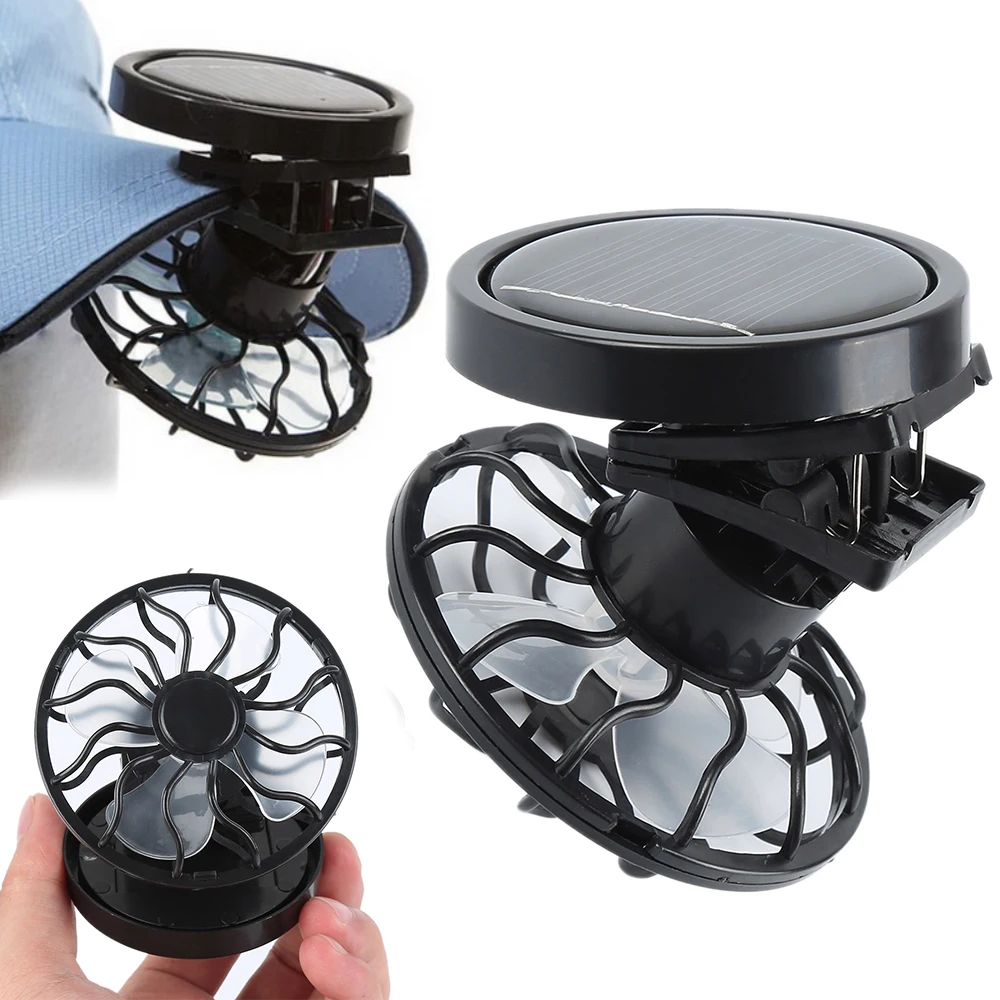 

Electric Fan Clip-On Sun Power Energy Solar Cell Mini Hat Fan Outdoor Camping Hiking Summer Cooling Fan Tool