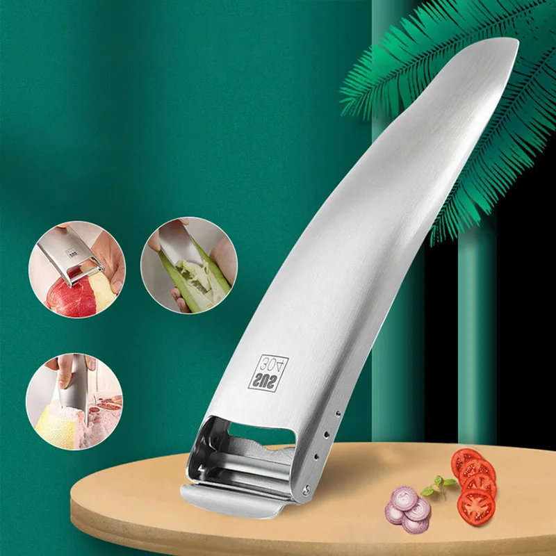 

304 Stainless Steel Melon Planer Multifunctional Peeler Dig Fruit Seeds Open Grapefruit Durian Scrape The Melon Sac Kitchen Tool