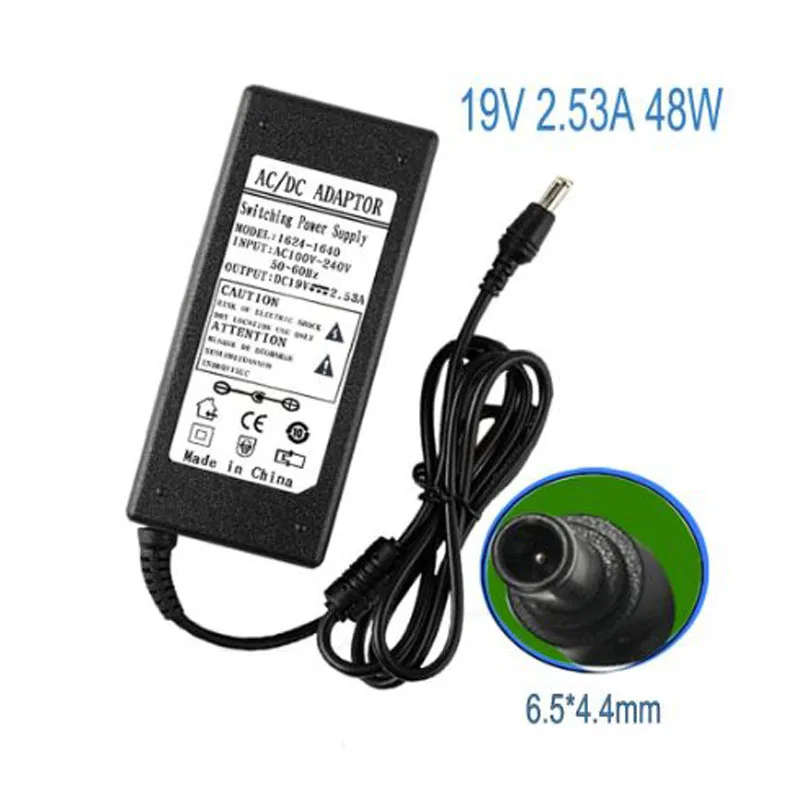 

New Adapter 19V 2.53A 48W 6.5*4.4mm For Samsung 32 inch TV UA32J40SWAJXXZ Power Charger