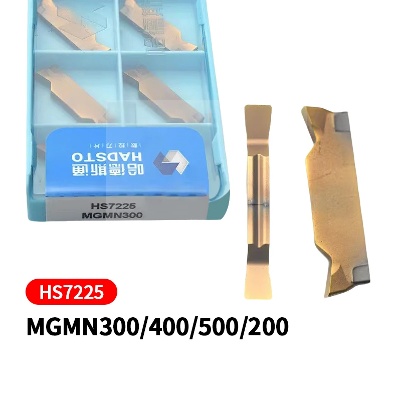

10 шт. оригинальные твердосплавные канавочные вставки HADSTO MGMN200 MGMN300 MGMN400 MGMN500 HS7225 режущие лезвия с ЧПУ для нержавеющей стали