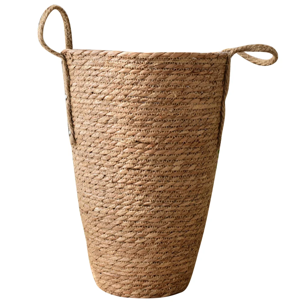 

Woven Basket Flower Household Decorative Storage Baskets Organizing Sundries Desktop