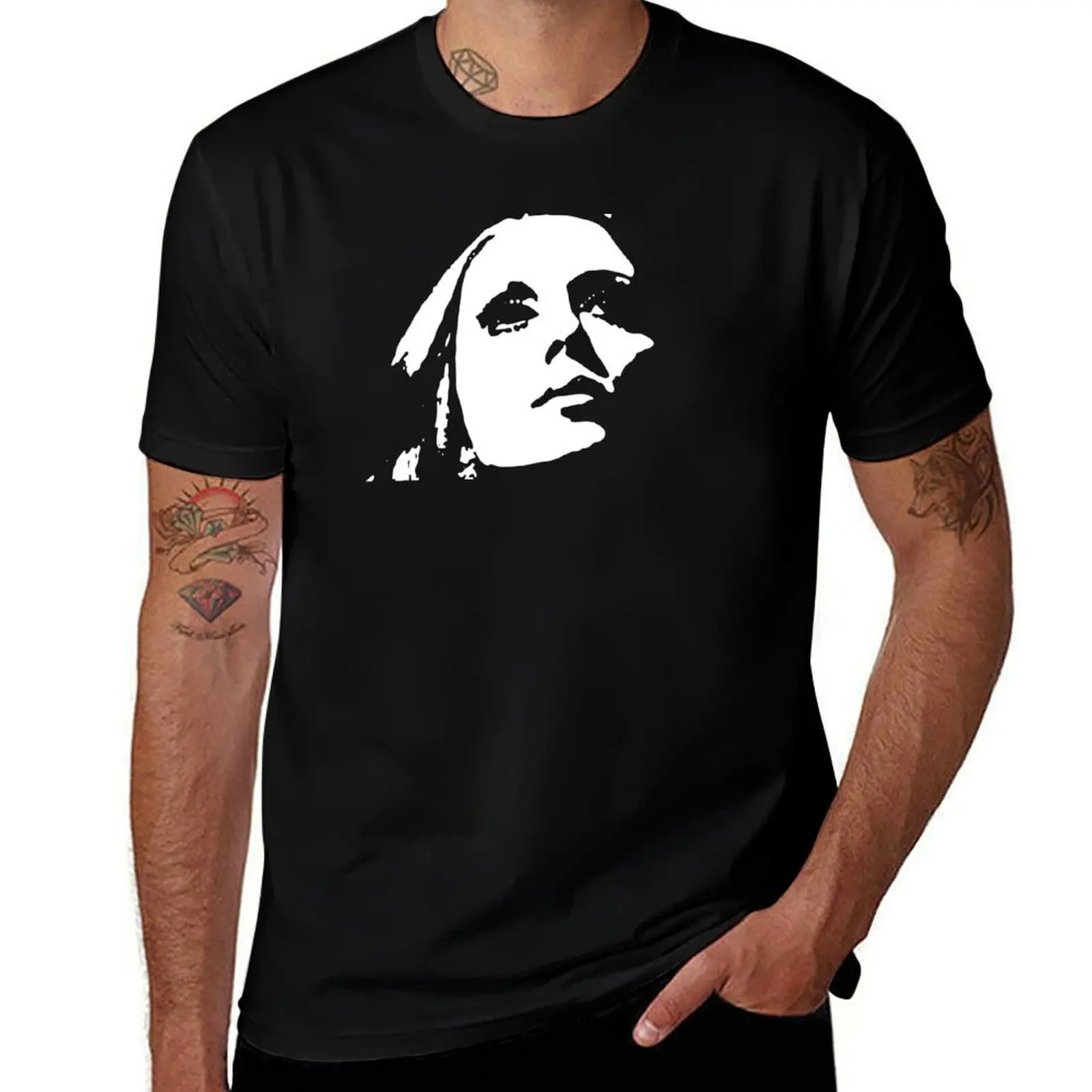Черно-белая карикатура Fairuz - ? ???? Футболка оверсайз летняя футболка для мужчин |