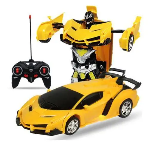 

2 в 1 Электрический Радиоуправляемый автомобиль, роботы-трансформеры, детские игрушки для мальчиков, спортивный деформационный автомобиль ...