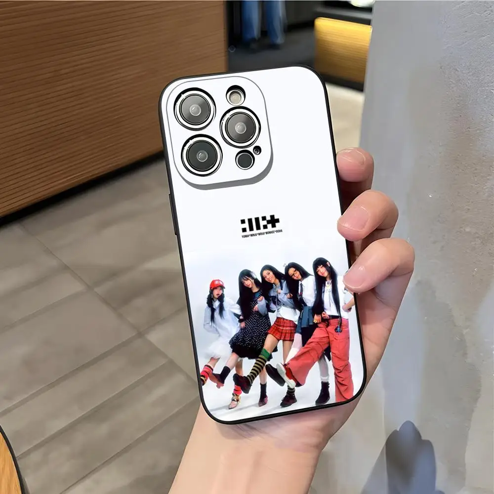 Фото Чехол для телефона KPOP I-ILLIT для iPhone 17 Air 16 E Pro Max 15 14 13 Mini 12 Pro 11 XS Max 7 8 Plus, черный, мягкий. №5