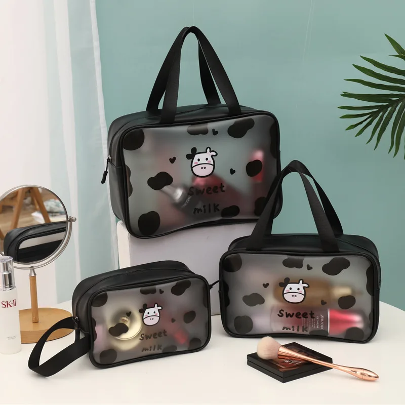 

Хранение туалетных принадлежностей Органайзер, водонепроницаемая дорожная косметичка из ПВХ, портативная прозрачная сумка на молнии для хранения косметики, Женский комплект для стирки