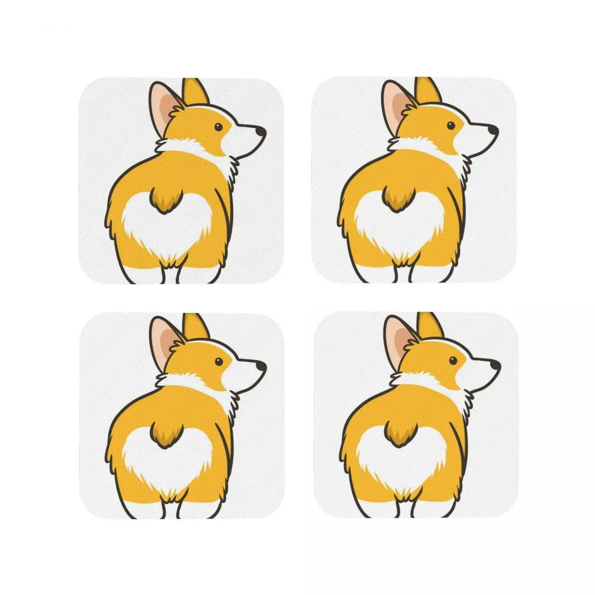 

Corgi Heart Butt Coaster Baking Mat Placemats For Dinner Table Table Decoration And Accessories Induction Mat Coffee Mat Hot Pad