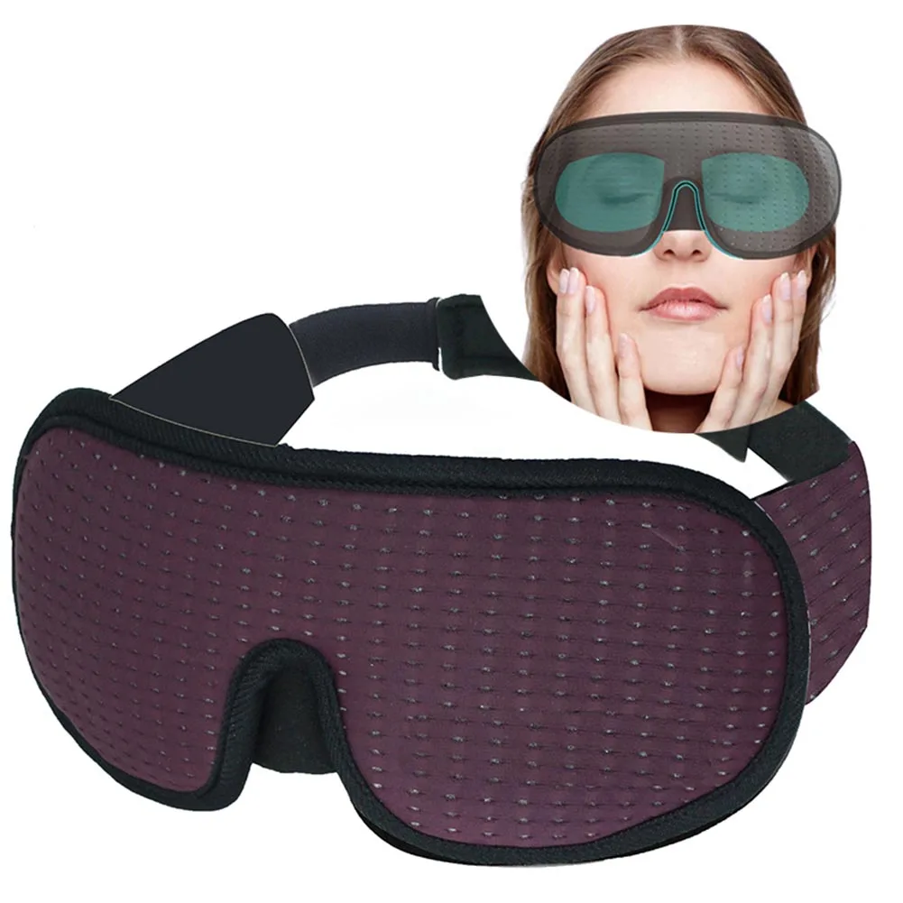 

3D Sleep Mask Natural Sleeping Eye Mask Eyeshade Cover Shade Eye Patch Women Men Soft Portable Blindfold Travel Eyepatch Sofe