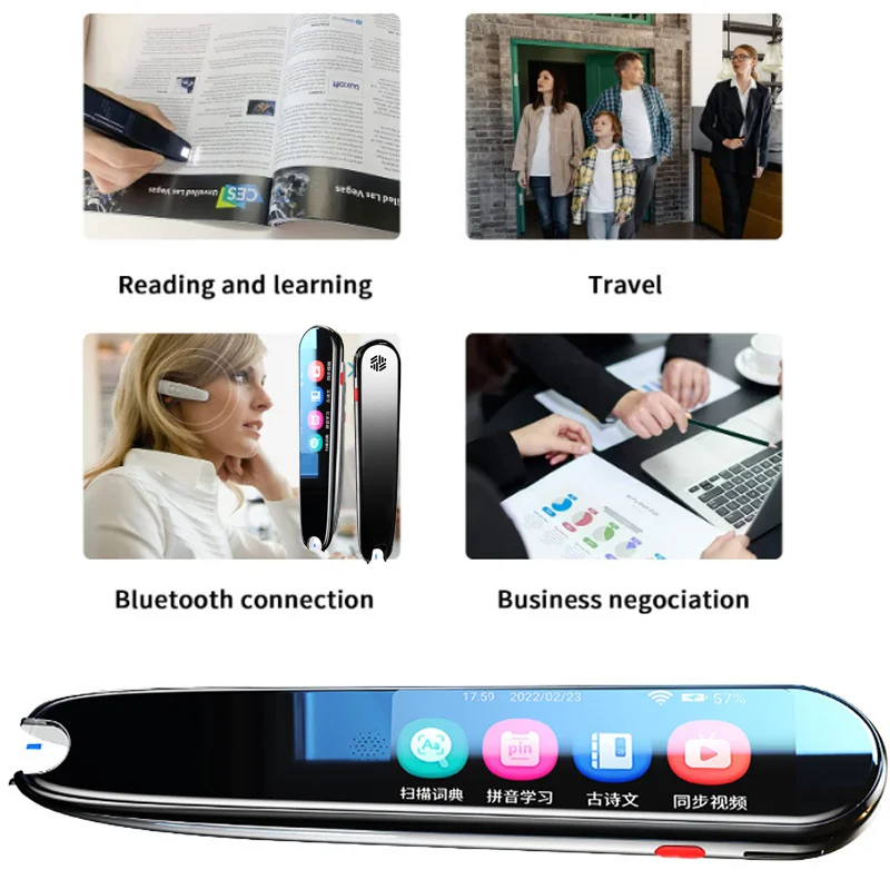 Smart Voice Scan Translator Pen Multifunction Offline Translation Real Time Language Translator Business Travel Abroad Hot Sale images - 6