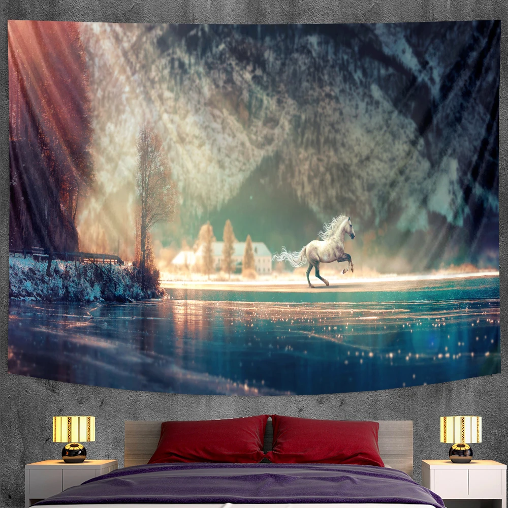 

Animal Print Tapestry Wall Tapestry Artist Home Decor Living Room Sofa Blanket Hippie Backdrop Cloth Sheet