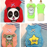 summer new dog vest cartoon dog costume cute puppy vest pet clothes pattern cat clothing dog designer clothes ropa perro co