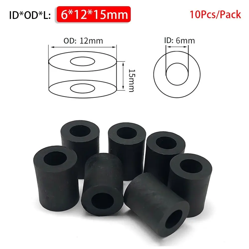 

Новая нерезьбовая прокладка из АБС-пластика для установки телевизора, колонна, опора для печатной платы, полая стойка, черная нейлоновая шайба M3-M10