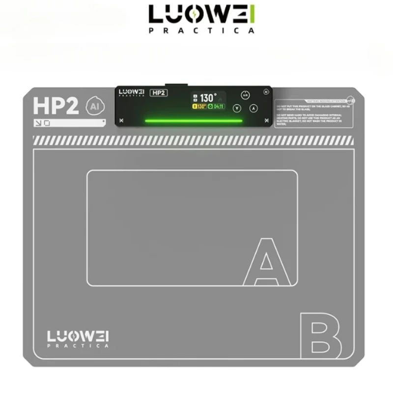 

Luowei LW-HP2 Грелка для ремонта ЖК-экрана, двухзонный силиконовый коврик с регулируемой температурой для инструментов для ремонта телефонов и планшетов