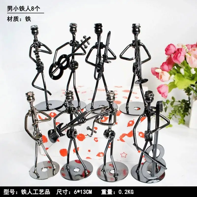 

Набор металлических фигурок музыкантов из 8 штук