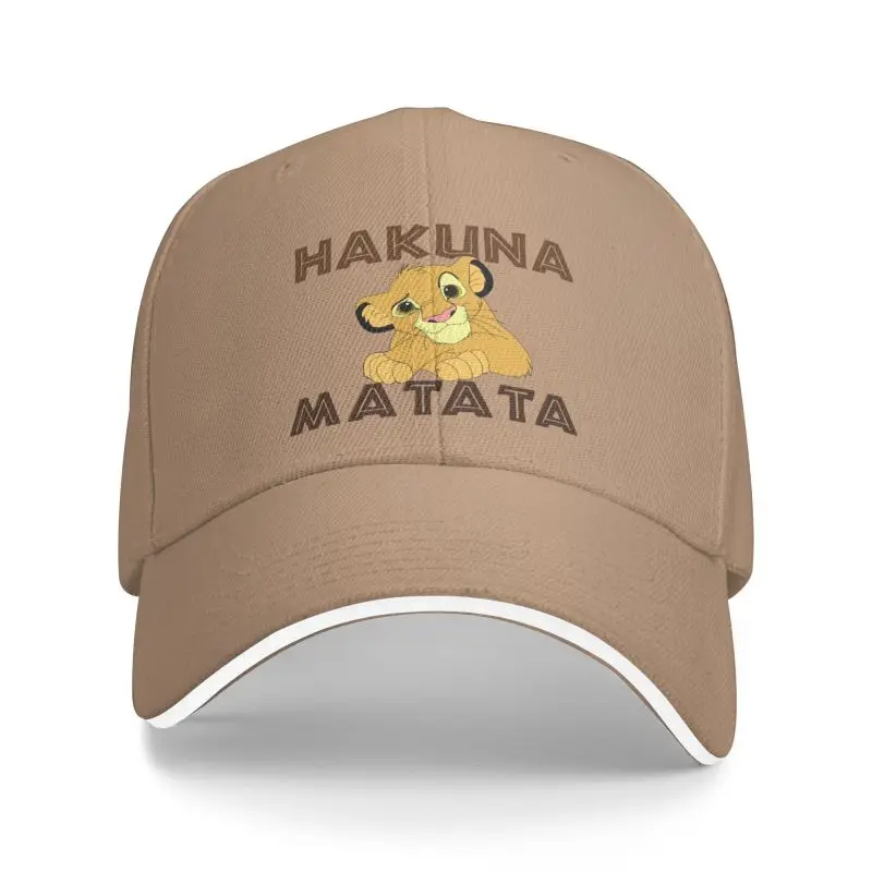 

Кепка Hakuna Matata для любителей фильмов, бейсболка для женщин и мужчин, регулируемая мультяшная Кепка с героями мультфильма короли льва, улична...