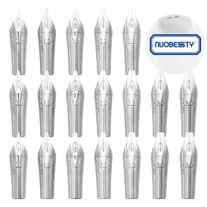 30 Pcs Pen Nibs Fountain Pen Replacement Nibs Calligraphy Pen Supplies