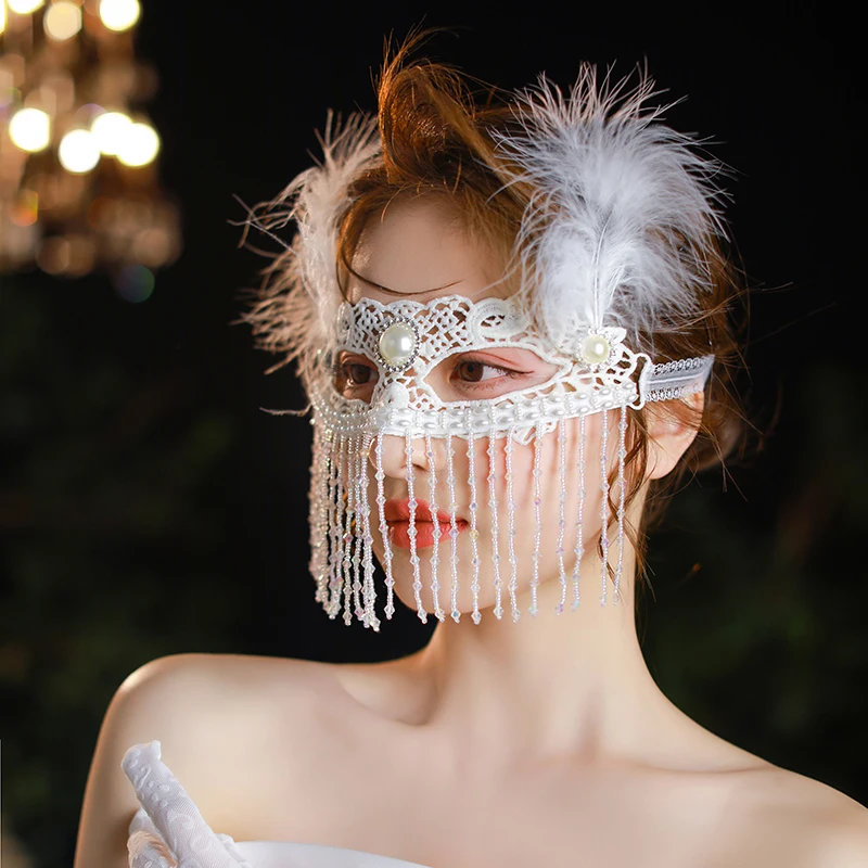 Модные полулицевые пикантные женские маскарадные маски рождественские черные