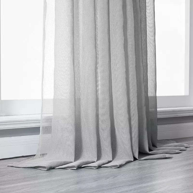 

White Chiffon Tulle Curtains For Living Room Tulle Bedroom Curtains For The Room Window Treatment Finished Voile Drape