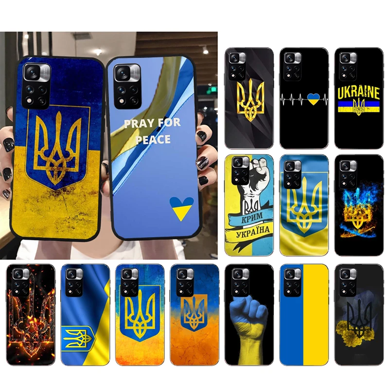 

Phone Case For Xiaomi Redmi Note 11S 11 10 Pro 9Pro 8Pro Note9 9S 10S 9T Redmi 10 10C 9C 9A Ukraine Flag Case Funda Capa Cell