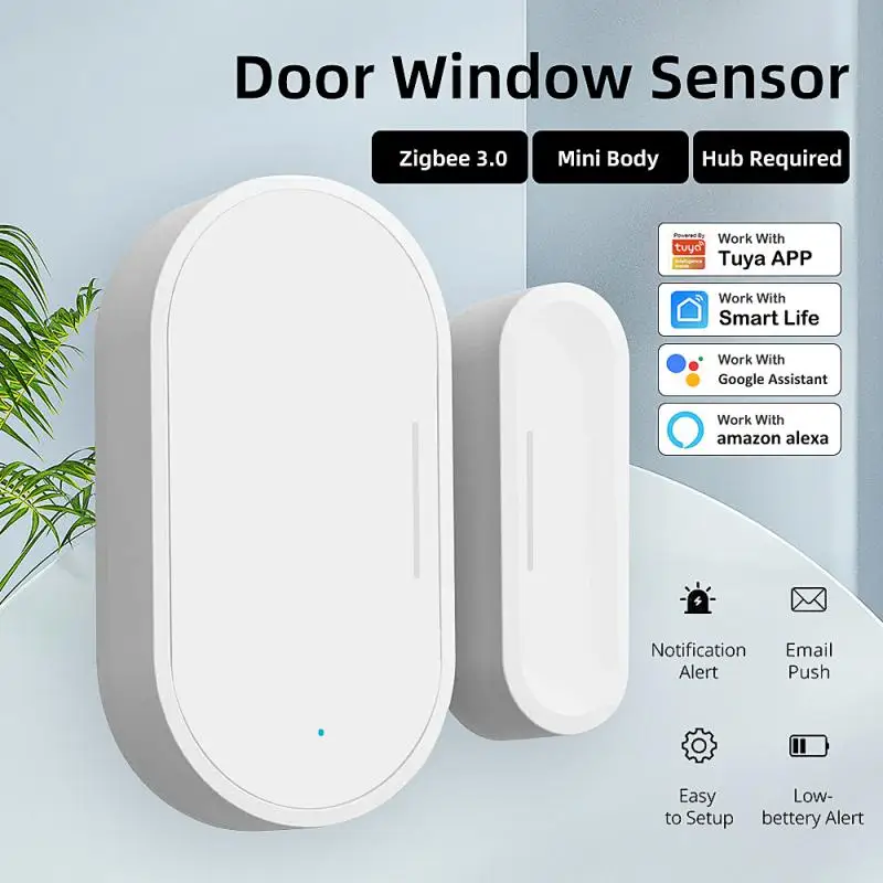 

Датчик окон и дверей Tuya Zigbee 3,0, 1/5 шт.