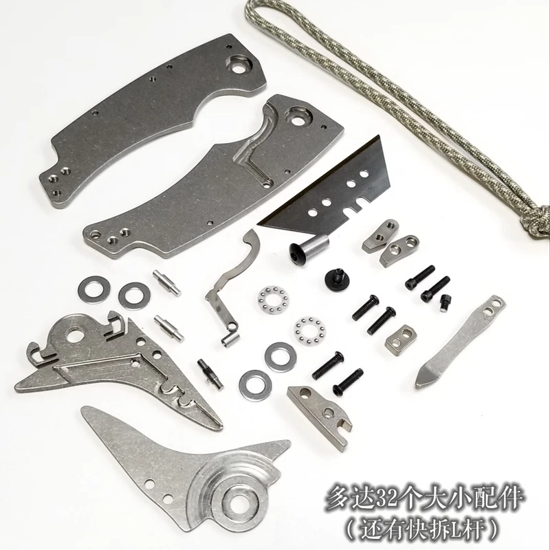 EDC Titanium Alloy Handle Folding Knife Hollow Paper Cutting Art Blade Unpacking Camping Pocket Survival Outdoor |