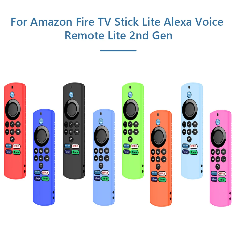 

Чехол для пульта дистанционного управления для Amazon Fire TV Stick Lite Alexa Voice Remote Lite 2-го поколения, защитный чехол со съемной крышкой