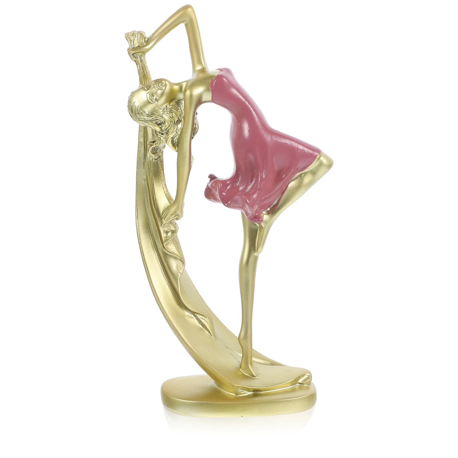 

Dancing Girl Resin Decoration Desktop Ornament Woman Sculpture Dancer Statue Dancing Girl Figurine Resin Dancing Lady Figurine