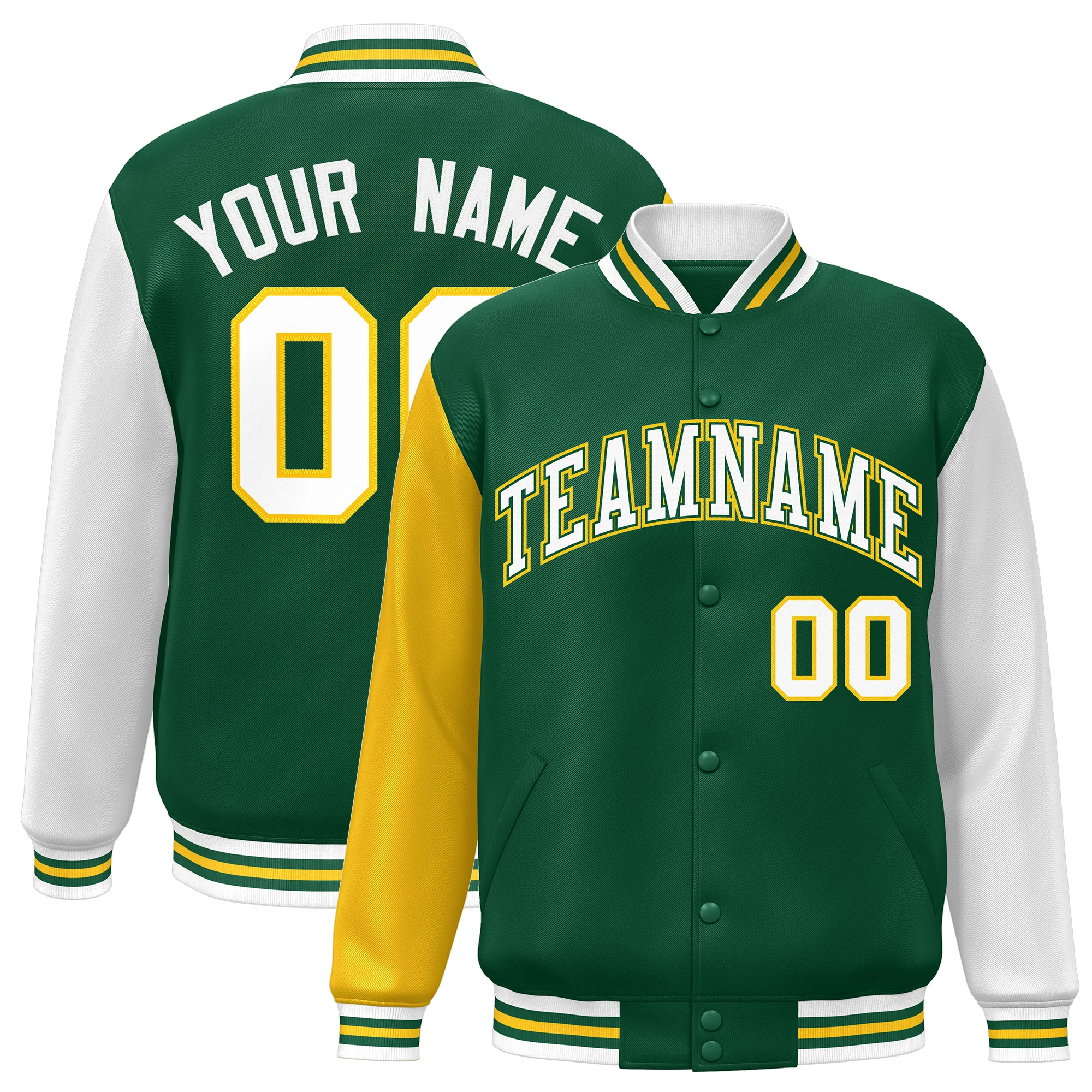 Бейсбольная куртка на заказ с длинным рукавом реглан спортивная индивидуальным