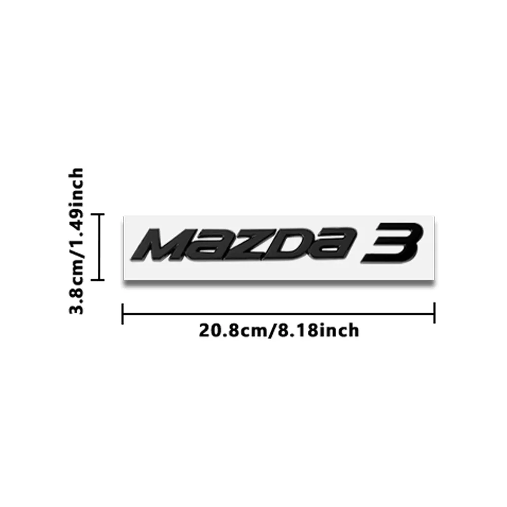 

1 шт. автомобильная наклейка с буквенным логотипом из АБС-пластика, украшение для кузова, багажника, аксессуары для Mazda 3 5 6 7 Axela CX-5 CX-3 CX-4 Atenza Demio