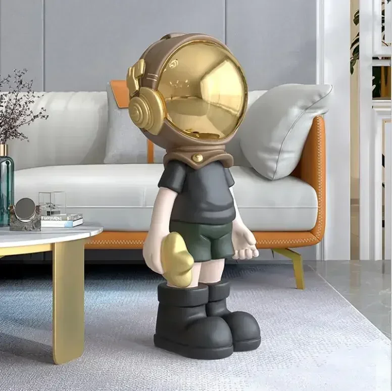 Европейский роскошный большой пол астронавт из смолы украшение для дома