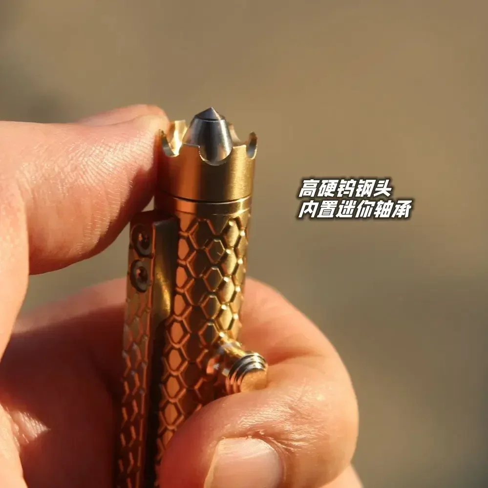 Ручка EDC из латуни и красной меди с титановым покрытием ручка для подписи