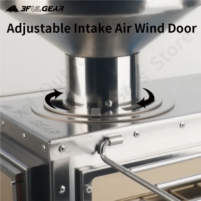 3F UL зубчатая зимняя печь топливный бункер полная нагрузка 10кг переносная турбина