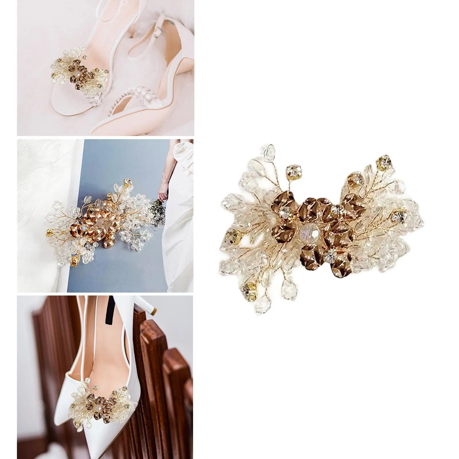 

Fashion Shoe Charm Clothing Accessories Jewelry Decor Shoes Decoration DIY Shoes Flower for Flats High Heels Girls Prom Wedding