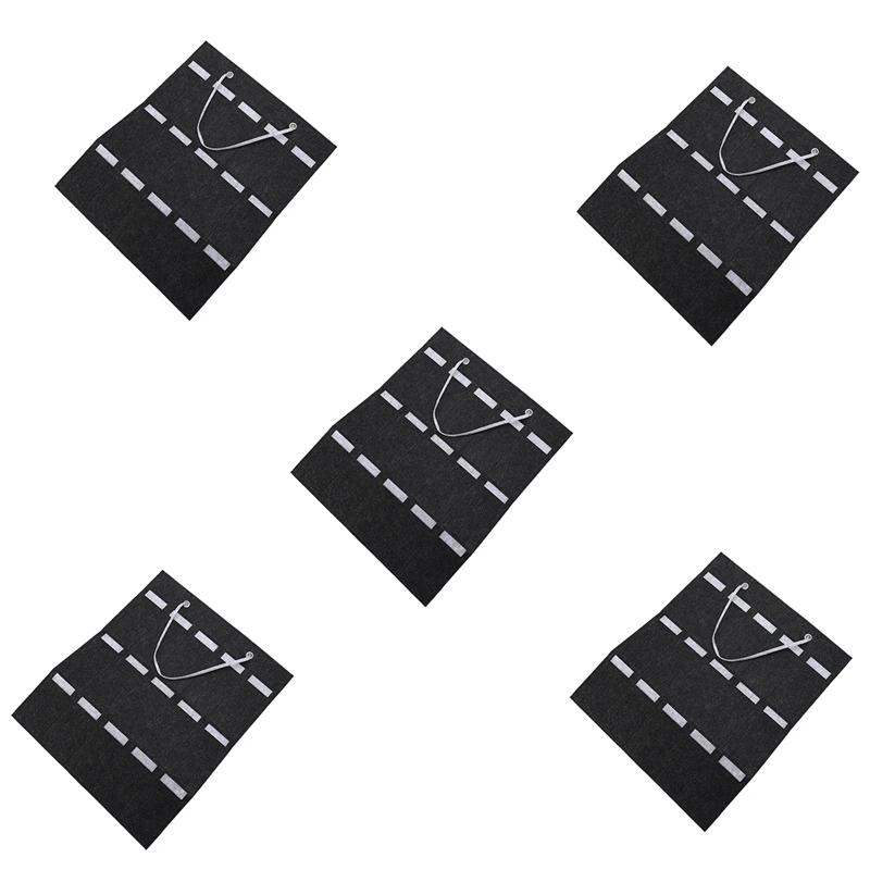 

5X органайзер для очков, органайзер для солнцезащитных очков, подвесная Сумка, 15 слотов, держатель для очков, серый