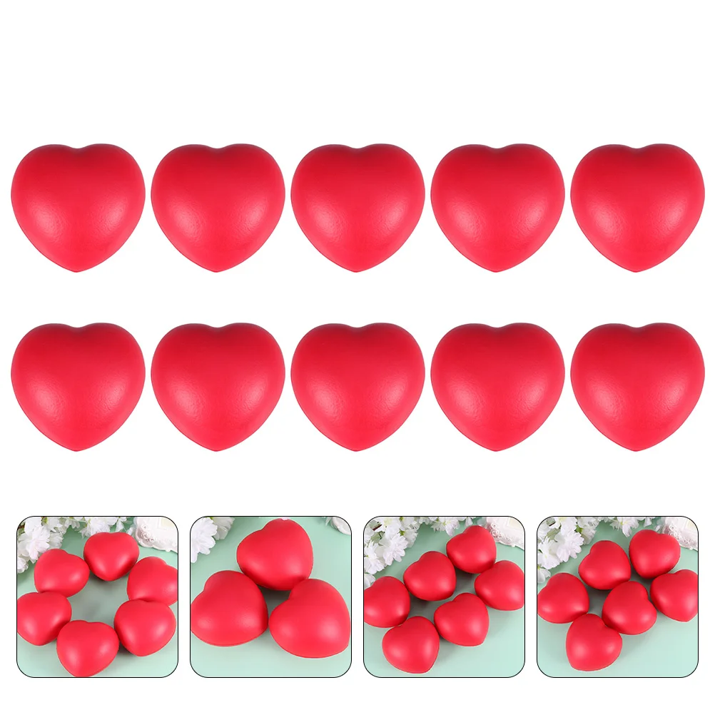 

10 Pcs Aldult Toy Foam Stress Ball PU Foamed Creative Balls Toys Mini Red Child