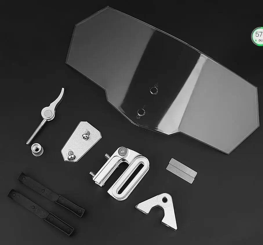 

Универсальный прозрачный Регулируемый ветровой экран для мотоцикла, ветрозащитный экран для Kawasaki, BMW, Ducati, Honda, Benelli, Triumph, Yamaha