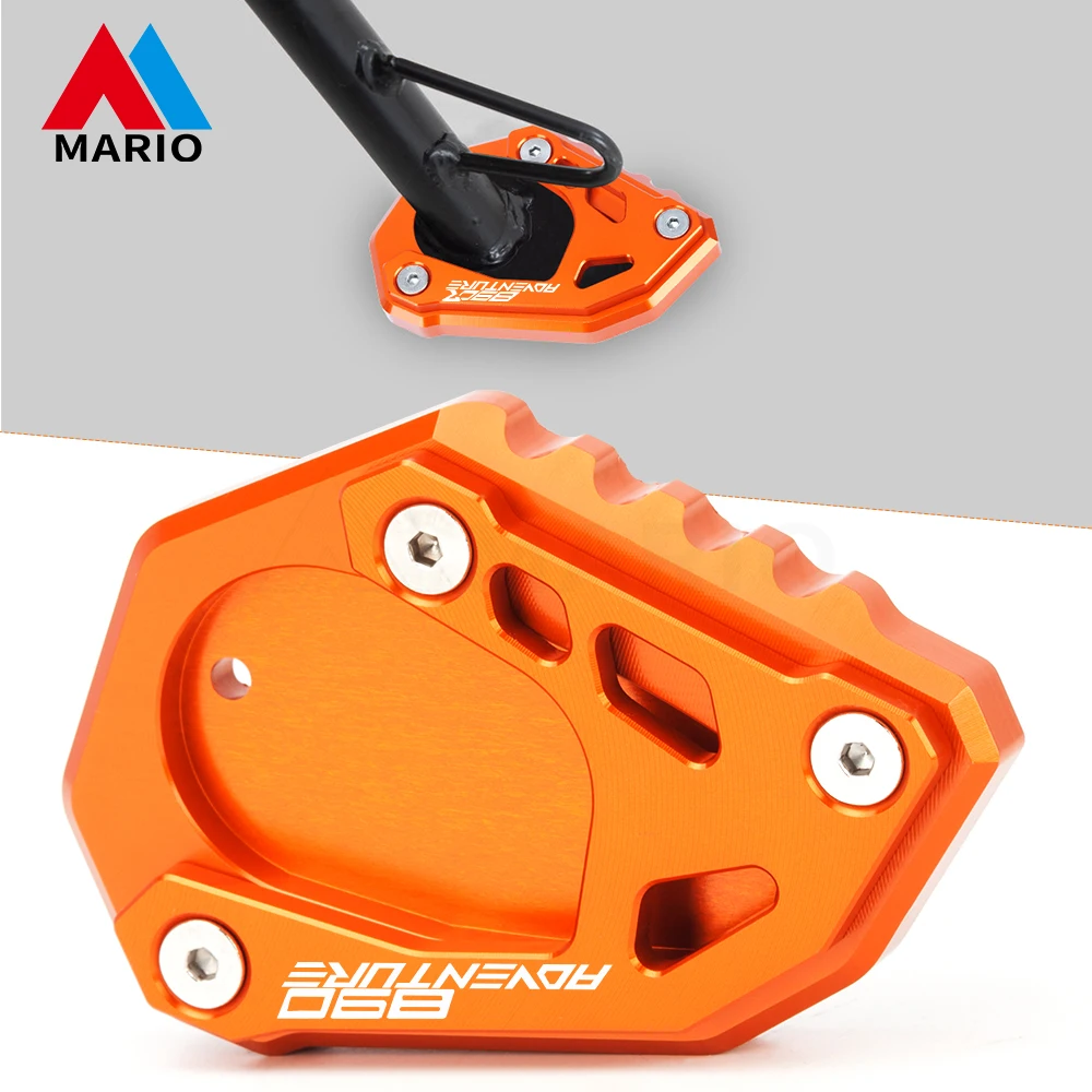 

CNC Aluminum Motorcycle Kickstand Foot Side Stand Enlarge Extension For KTM 890 Adv Adventure R 890adv Logo 2019 2020 2021 2022