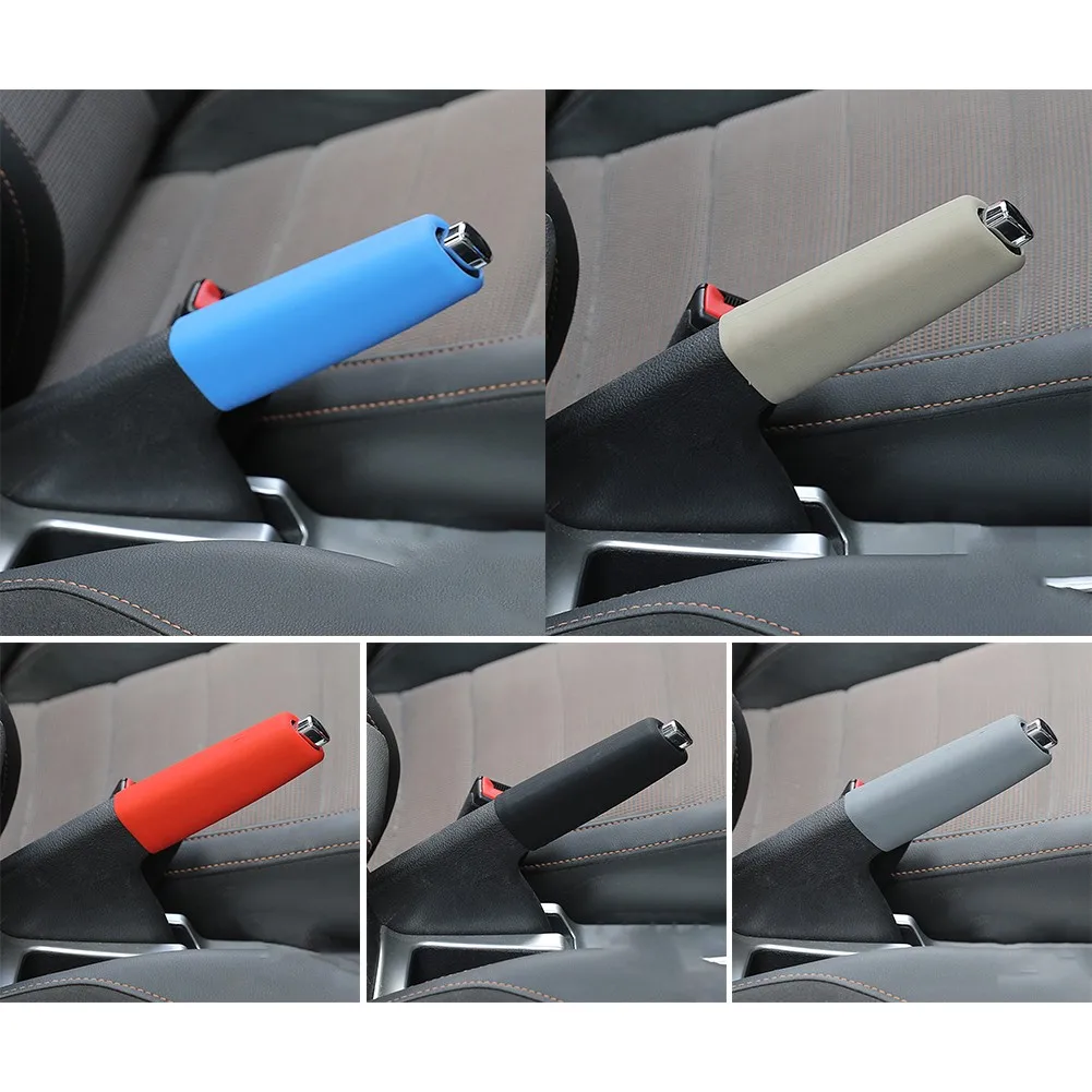 

1 Pcs Car Handbrake Cover Anti-Skid Silicone Wear-Resistant Handbrake Cover Universal Automobiles Interior Accessories