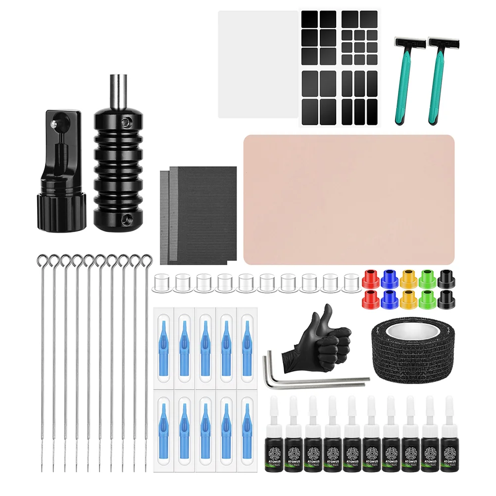 

Practice Tattoo Set Tattoos Pen Storage Rack Kit Needles Body Tools Holder Multi-functional Tattooing Wireless Machines
